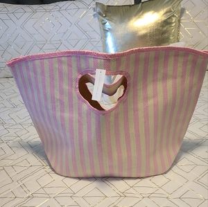 NY&Co Large Tote Bag, pink stripes